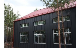 Фальц двойной стоячий Grand Line 0,45 Drap ST с пленкой на замках RAL 8004 терракота