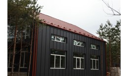 Фальц двойной стоячий Grand Line 0,45 Drap ST с пленкой на замках RAL 8004 терракота