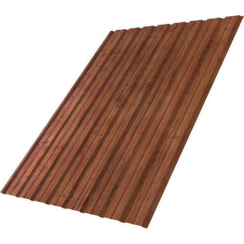 Профнастил C10B фигурный 0,45 Print Premium Rowan Wood Intense FTC