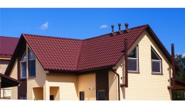 Металлочерепица камея Grand Line 0,5 PurLite Matt RAL 3005 красное вино