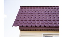 Металлочерепица камея Grand Line 0,5 PurLite Matt RAL 3005 красное вино