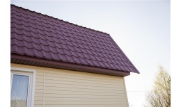 Металлочерепица камея Grand Line 0,5 PurLite Matt RAL 3005 красное вино