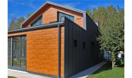 Фальц двойной стоячий Grand Line 0,5 PurPro Matt 275 с пленкой на замках RAL 7024 мокрый асфальт