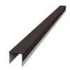Планка вертикальная обратная для горизонтального монтажа штакетника 0,45 Drap ST RR 32 темно-коричневый