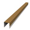 Планка вертикальная обратная для горизонтального монтажа штакетника 0,45 Print Elite Honey Wood TwinColor