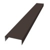 Декоративная накладка прямая для горизонтального монтажа штакетника 0,45 Drap ST RR 32 темно-коричневый