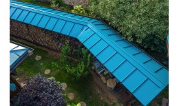 Кликфальц Pro Line Grand Line 0,45 PE с пленкой на замках RAL 5021 водная синь