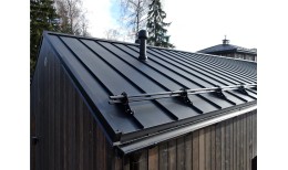 Кликфальц Pro Grand Line 0,5 Satin Matt с пленкой на замках RAL 9005 черный