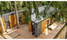 Кликфальц Grand Line 0,45 Drap ST с пленкой на замках RAL 7024 мокрый асфальт