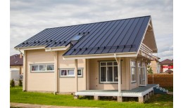 Кликфальц Grand Line 0,45 Drap ST с пленкой на замках RAL 7024 мокрый асфальт