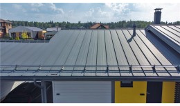 Кликфальц Pro Grand Line 0,45 Drap с пленкой на замках RAL 7024 мокрый асфальт