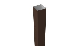 Столб 60х60х2,0х3000 Colority Black металл неоцинкованный с полимерным покрытием RAL 8017 GL