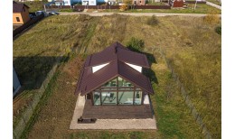 Кликфальц Grand Line 0,5 Rooftop Бархат с пленкой на замках RAL 8017 шоколад