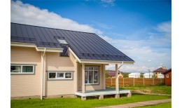 Кликфальц Grand Line 0,5 Rooftop Бархат с пленкой на замках RAL 7024 мокрый асфальт