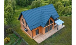 Кликфальц Grand Line 0,5 Rooftop Бархат с пленкой на замках RAL 7024 мокрый асфальт