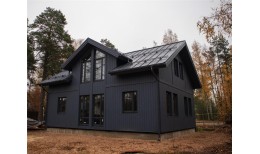 Кликфальц Grand Line 0,5 Satin с пленкой на замках RAL 7024 мокрый асфальт