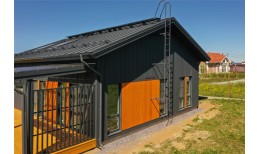 Кликфальц Grand Line 0,5 Rooftop Бархат с пленкой на замках RAL 7016 антрацитово-серый