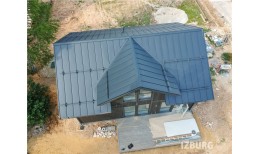 Кликфальц Grand Line 0,5 Rooftop Бархат с пленкой на замках RAL 7016 антрацитово-серый