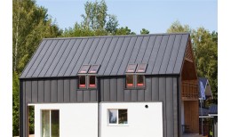 Кликфальц Grand Line 0,5 Rooftop Бархат с пленкой на замках RAL 7016 антрацитово-серый