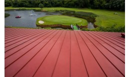 Кликфальц Grand Line 0,45 Drap ST с пленкой на замках RAL 3005 красное вино