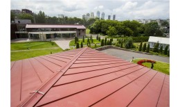 Кликфальц Grand Line 0,45 Drap ST с пленкой на замках RAL 3005 красное вино