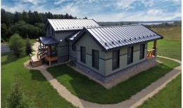 Кликфальц Grand Line 0,5 PurLite Matt с пленкой на замках RAL 7024 мокрый асфальт