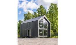 Фальц двойной стоячий Grand Line 0,5 Satin Matt с пленкой на замках RAL 7024 мокрый асфальт