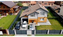 Ламель обратная 125 Texas стартовая/финишная для калиток и ворот 0,5 Satin Matt с пленкой RAL 7024 мокрый асфальт