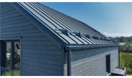 Кликфальц Pro Grand Line 0,5 GreenCoat Pural BT, matt с пленкой на замках RR2H3 (RAL 7016 антрацитово-серый)