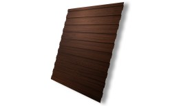 Профнастил C8A 0,45 Print Elite Choco Wood TwinColor