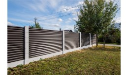 Нащельник (для калиток и ворот) 25х35 жалюзи Milan, Tokyo, Palermo 0,45 Drap с пленкой RR 32 темно-коричневыйй (L2,0)