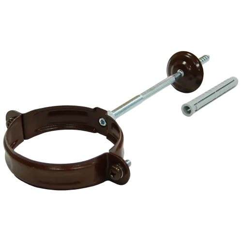 Хомут трубы 90 мм RAL 8017 шоколад