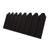Профнастил C10A фигурный 0,5 Satin Matt RAL 9005 черный