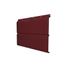 Софит ЭкоБрус с перфорацией 0,345 Grand Line 0,5 Satin с пленкой RAL 3005 красное вино