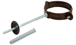 Хомут трубы 90 мм RAL 8017 шоколад