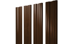 Штакетник Twin с прямым резом 0,45 Print Elite Choco Wood Twin с прямым резомColor