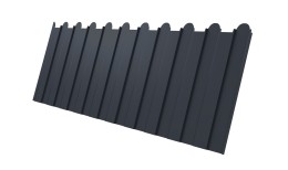 Профнастил C8A фигурный 0,5 Rooftop Бархат RAL 7024 мокрый асфальт