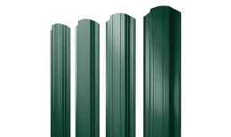 Штакетник Прямоугольный фигурный 0,4 PE RAL 6005 зеленый мох