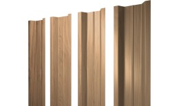 Штакетник П-образный В с прямым резом 0,45 Print Elite Honey Wood TwinColor