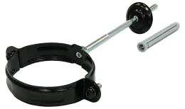 Хомут трубы 90 мм RAL 9005 черный