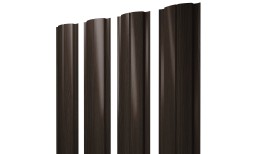 Штакетник Полукруглый Slim с прямым резом 0,45 Print Elite Coffee Wood TwinColor