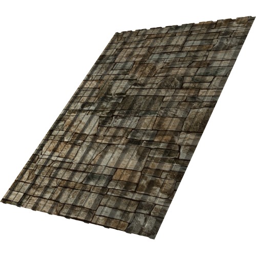 Профнастил C10B фигурный 0,45 Print Elite Fine Stone TwinColor