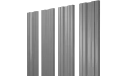 Штакетник Twin с прямым резом 0,45 Drap TX RAL 7004 сигнальный серый