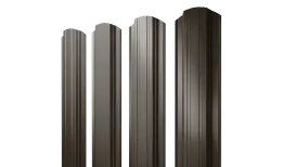 Штакетник Прямоугольный фигурный 0,45 PE RR 32 темно-коричневый