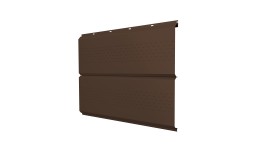 Софит ЭкоБрус new c перфорацией 0,5 Satin RAL 8017 шоколад