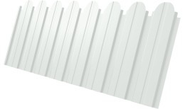 Профнастил C10B фигурный 0,4 PE RAL 9003 сигнальный белый