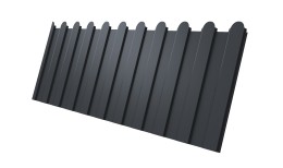 Профнастил C8A фигурный 0,45 PE-Double с пленкой RAL 7024 мокрый асфальт