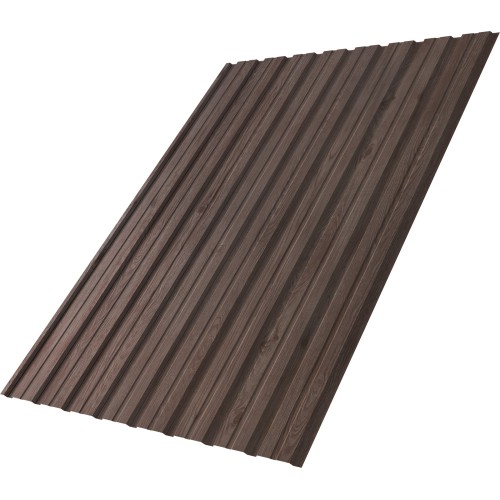 Профнастил C10B фигурный 0,45 Print Elite White Wood TwinColor