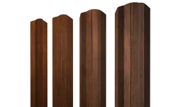 Штакетник М-образный А фигурный 0,45 Print Premium Golden Wood Fresh TwinColor