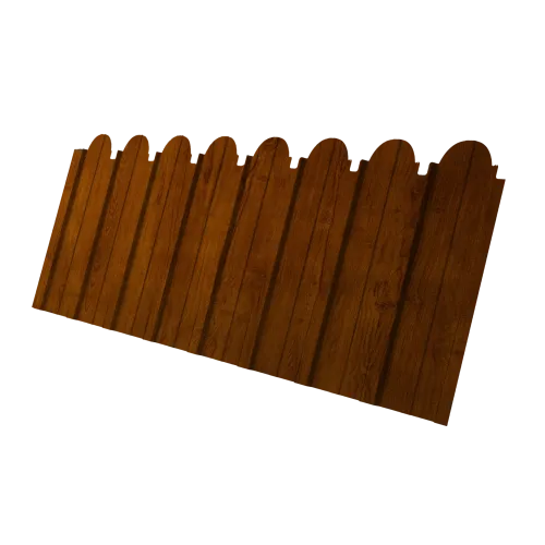 Профнастил C10A фигурный 0,45 Print Premium Golden Wood Intense FTC